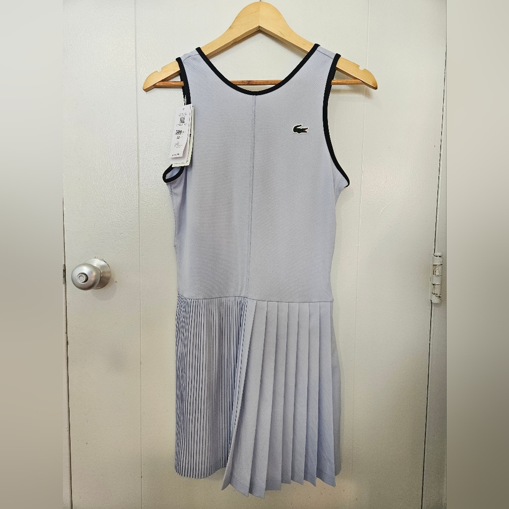 $155 Lacoste Light Blue/Purple Sleeveless Dress